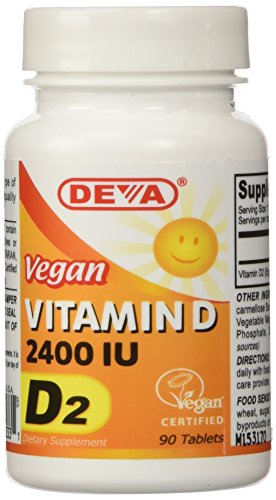 Product Cover Deva Vegan Vitamins Vegan Vitamin D 2400 IU, 90-Count