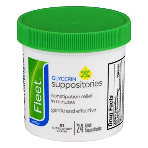 Product Cover Fleet Suppos Adult Size 24s Fleet Adult Glycerin Suppository Laxatives
