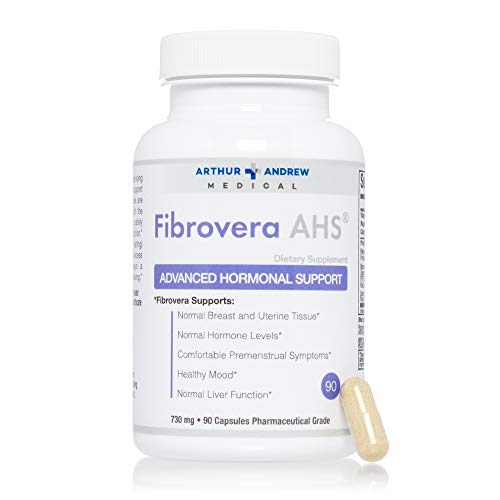 Product Cover Arthur Andrew Medical - Fibrovera, Supports Balanced Hormone Levels, Breast and Uterine Health with Enzymes, Non-GMO, Vegetarian, Gluten Free, 90 Capsules