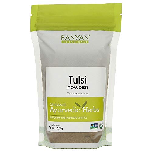 Product Cover Banyan Botanicals Tulsi Powder, 1/2 Pound - USDA Organic - Ocimum Sanctum - Holy Basil - Ayurvedic Adaptogen*
