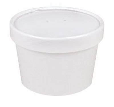 Product Cover Sweet Bliss Cup Frozen Dessert Containers, 8 oz., 25CT, White