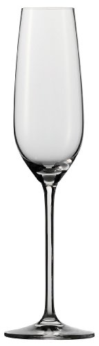 Product Cover Schott Zwiesel Stemware Fortissimo Collection Tritan Crystal Champagne Flute Glass with Effervescence Points, 8.1-Ounce, Set of 6
