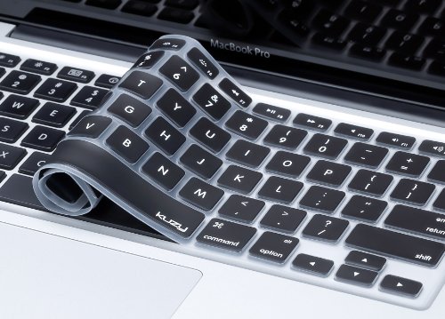 Product Cover Kuzy Keyboard Silicone Cover Skin for MacBook/MacBook Pro (Black)