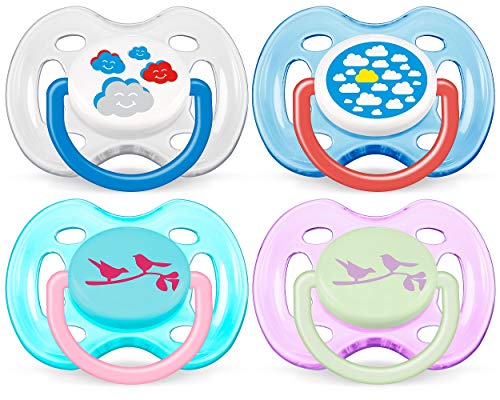 Product Cover Philips AVENT BPA Free Fashion Infant Pacifier, 0-6 Months, 2 Pack, Colors May Vary