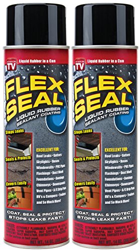 Product Cover Flex Seal Spray Rubber Sealant Coating, 14-oz, Black (2 Pack)