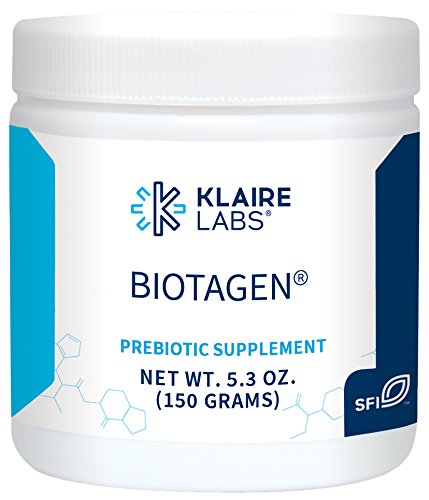 Product Cover Klaire Labs Biotagen Powder - Prebiotic Inulin, Beta-Glucan & Arabinogalactan to Support Gut Microbiota (30 Servings, 150 Grams)