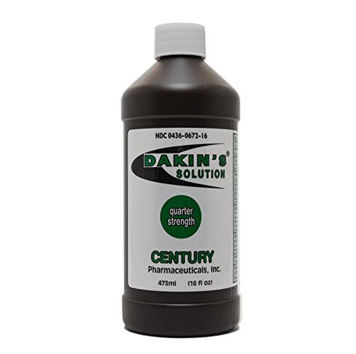 Product Cover Dakin's Solution-Quarter Strength 304360672168 Sodium Hypochlorite 0.125% Wound Therapy for Acute and Chronic Wounds by Century Pharmaceuticals