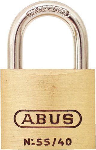 Product Cover ABUS 55/40 Solid Brass Padlock Keyed Different - Hardened Steel Shackle