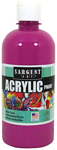 Product Cover Sargent Art 24-2438 16-Ounce Acrylic Paint, Magenta