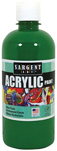 Product Cover Sargent Art 24-2466 16-Ounce Acrylic Paint, Green