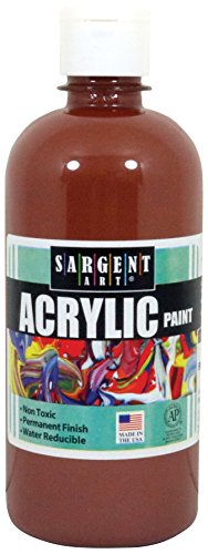 Product Cover Sargent Art 24-2488 16-Ounce Acrylic Paint, Brown