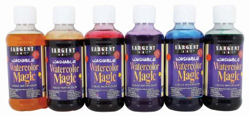Product Cover Sargent Art 22-6006 6-Count 8-Ounce Watercolor Magic Set