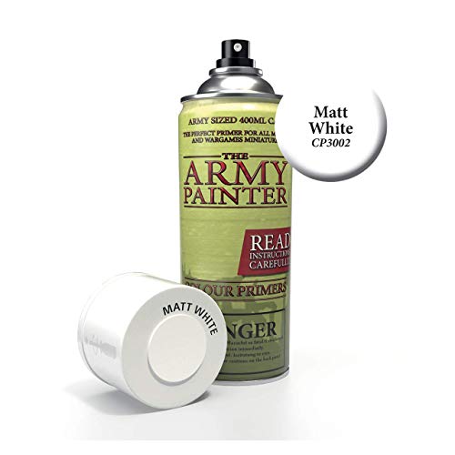 Product Cover The Army Painter Color Primer, Matt White, 400ml, 13.5oz - Acrylic Spray Undercoat for Miniature Painting