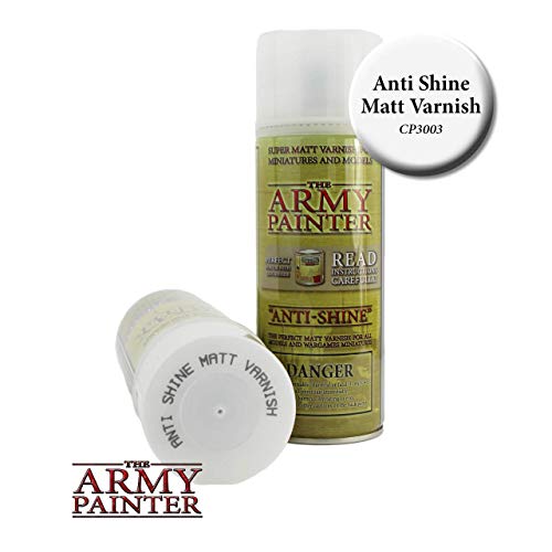 Product Cover The Army Painter Anti Shine Matt Varnish for Miniature Painting - After Quickshade Matte Top Coat Acrylic Spray Varnish for Miniatures - Matte Finish Spray for Acrylic Model Paint, 400ml, Can