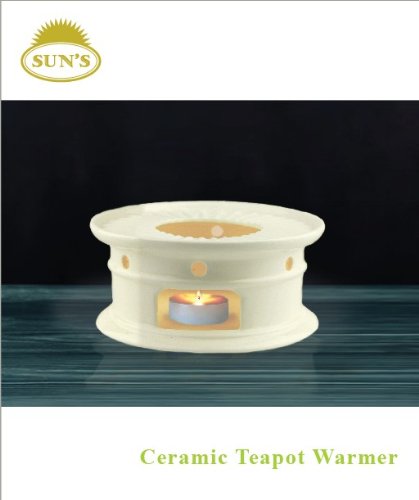 Product Cover Sun's Tea (Tm) Super White Ceramic Teapot Warmer (White)