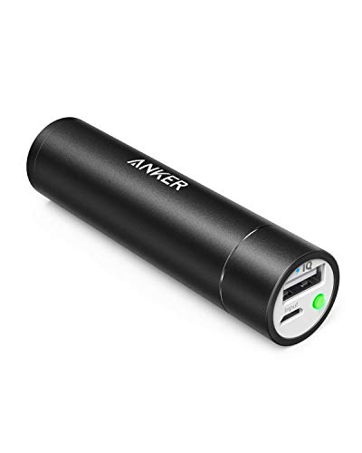 Product Cover Anker PowerCore+ Mini, 3350mAh Lipstick-Sized Portable Charger (Premium Aluminum Power Bank), One of The Most Compact External Batteries, Compatible with iPhone Xs/XR, Android Smartphones and More