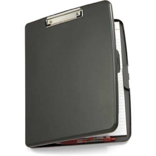 Product Cover Officemate Storage Clipboard Case with Low Profile Clip, Gray (83375)