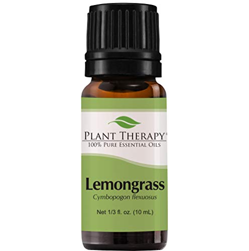 Product Cover Plant Therapy Lemongrass Essential Oil | 100% Pure, Undiluted, Natural Aromatherapy, Therapeutic Grade | 10 Milliliter (1/3 Ounce)