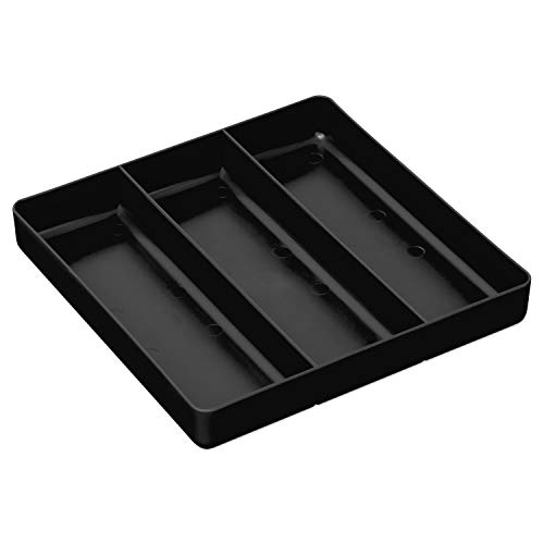 Product Cover Ernst Manufacturing Home and Garage Organizer Tray, 3-Compartments, Black - 5021