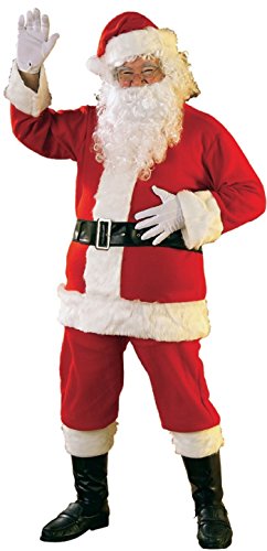 Product Cover Rubie's Bright Multi-color Flannel Santa Suit With Gloves
