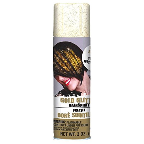 Product Cover Amscan Gold Glitter Hair Spray, Party Accessory 3 oz.