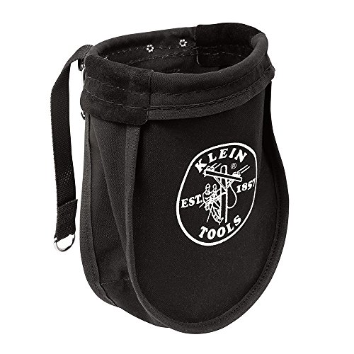 Product Cover Utility Pouch Perfect for Carrying Nuts and Bolts, with Interior Pocket, Black No. 10 Canvas Klein Tools 51A