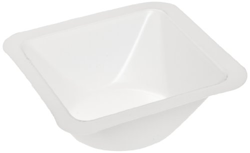 Product Cover Heathrow Scientific HD1420CC Polystyrene Large Standard Weighing Boat, 140mm Length X 140mm Width X 22mm Depth, White/Antistatic (Pack of 500)