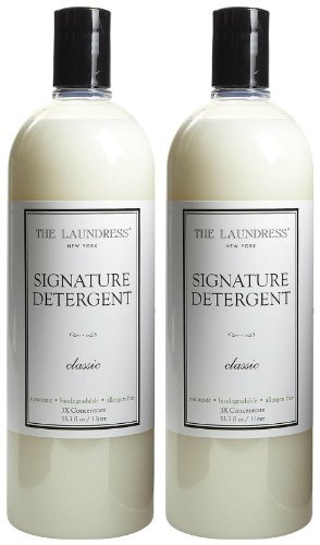 Product Cover The Laundress Signature Detergent - 33.3 oz, Classic Scent, 2 Pack - All Natural, Plant Based, Eco-Friendly, Biodegradable & Hypoallergenic - Amazing Scent with Jasmine & Citrus Overtones - 128 loads