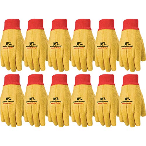 Product Cover Wells Lamont Polyester and Cotton Chore Gloves, Standard Weight, Large, 12-pack (412)