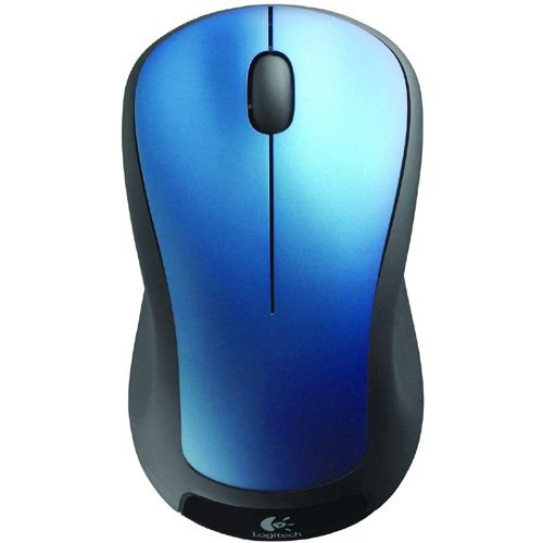 Product Cover Logitech Mouse - Right and Left-Handed - Optical - 3 Buttons - Wireless - 2.4 GHz - USB Wireless Receiver - Peacock Blue