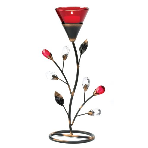 Product Cover Gifts & Decor D1083 Ruby Blossom Tealight Holder, Multicolor