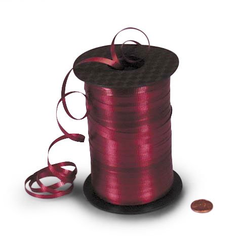 Product Cover Burgundy Crimped Curling Ribbon 3/16