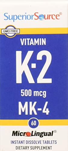 Product Cover Superior Source Vitamin K2 MK4 Tablets, 500 mcg, 60 Count