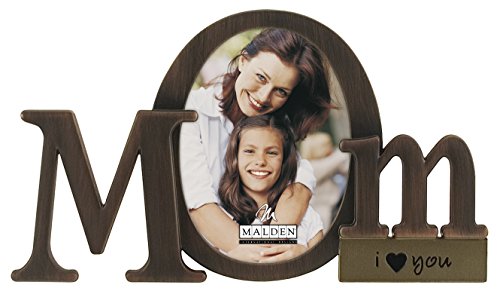 Product Cover Malden International Designs Bronze Script Mom Picture Frame, 3.5x4.5, Bronze
