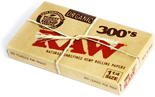 Product Cover RAW Organic 300 1.25 1 1/4 Size Rolling Papers 1 Pack = 300 Leaves