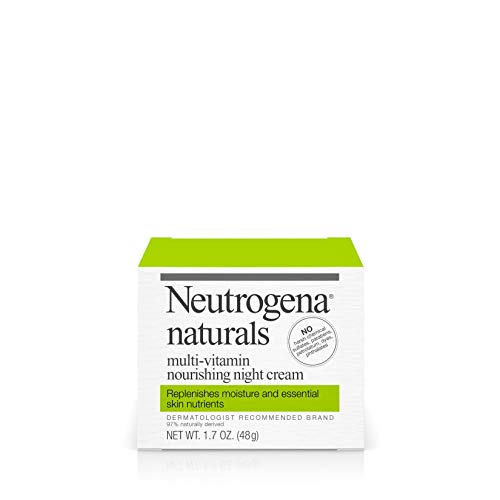 Product Cover Neutrogena Naturals Multi-Vitamin Moisturizing & Nourishing Night Face Cream with Antioxidant Bionutrients & Vitamins B, C & E, Non-Comedogenic & Sulfate-, Paraben-, Phthalate- & Dye-Free, 1.7 oz