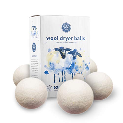 Product Cover Woolzies, Wool Dryer Ball, set of 6 ,Natural Fabric Softener