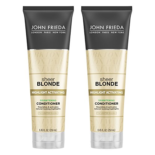 Product Cover John Frieda Sheer Blonde Highlight Activating Brightening Conditioner for Lighter Blondes, 8.45 Ounce (pack of 2)