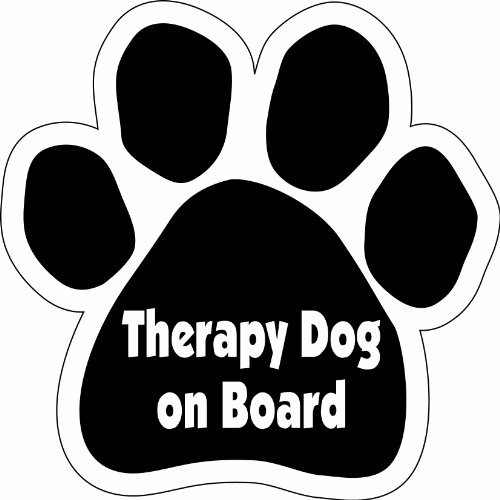 Product Cover Imagine This Paw Car Magnet, Therapy Dog on Board, 5-1/2-Inch by 5-1/2-Inch