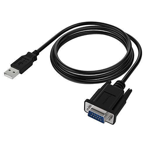 Product Cover Sabrent USB 2.0 to Serial (9-Pin) DB-9 RS-232 Adapter Cable 6ft Cable [FTDI Chipset] (CB-FTDI)