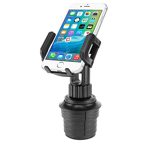 Product Cover Cellet PH600 Car Cup Holder Mount, Adjustable Smart Phone Cradle for iPhone XR XS Max X 8 Plus 7 Plus Samsung Note 10 9 8 Galaxy S10+ S9 Plus S8 + S7 LG V50 Q7+ Stylo 4 V35 ThinQ G6 G7 Aristo 2 Plus
