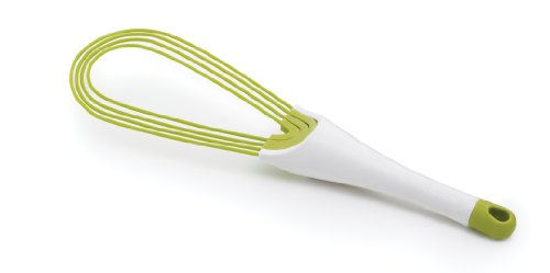 Product Cover Joseph Joseph 20071 Twist Whisk 2-in-1 Balloon and Flat Whisk Silicone Coated Steel Wire, 11.5-Inch, Green