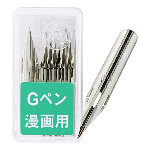 Product Cover Zebra Comic G Model Chrome Pen Nib, 10 Nibs (1 Pack) (PG-6B-C-K)