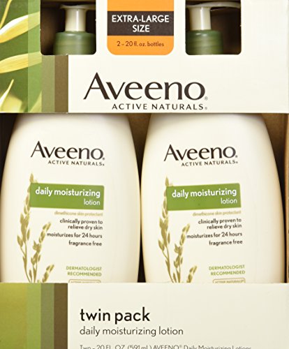 Product Cover Aveeno Active Naturals Daily Moisturizing Lotion, NEW 2 pack of 20 FL oz Pump