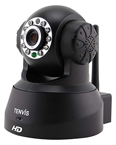 Product Cover TENVIS JPT3815W-HD Wireless Surveillance IP/Network Security Camera, Baby Monitor, Night Vision, Black