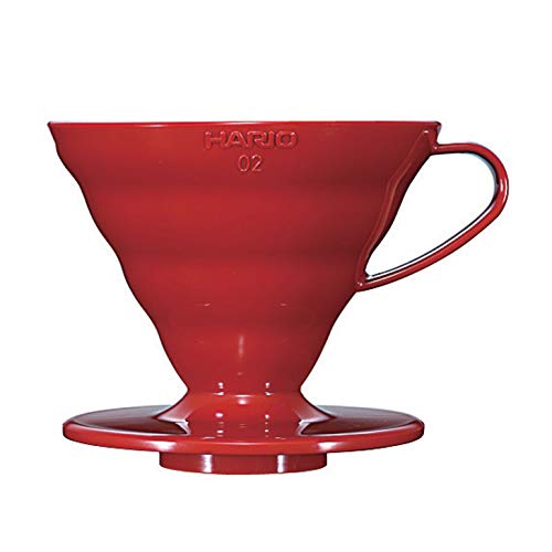 Product Cover Hario V60 Plastic Coffee Dripper, Size 2, Red