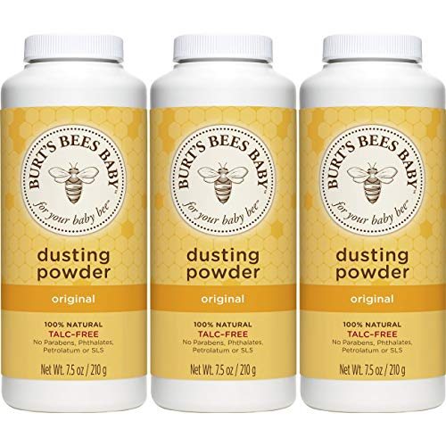 Product Cover Burt's Bees Baby 100% Natural Dusting Powder, Talc-Free Baby Powder - 7.5 Ounce Bottle (Pack of 3)