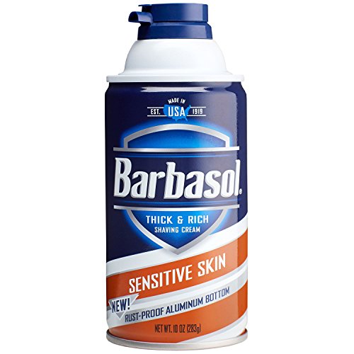 Product Cover Barbasol Sensitive Skin Thick and Rich Shaving Cream, 10 Ounce
