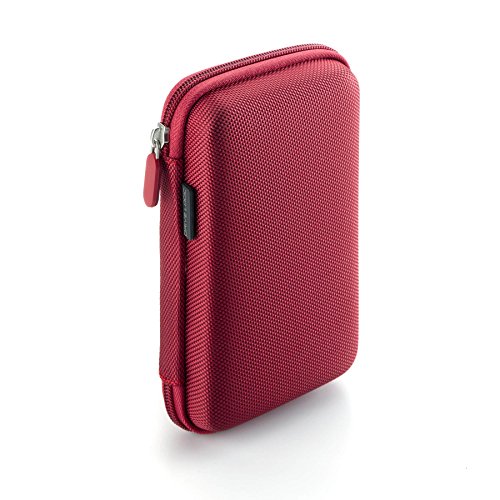 Product Cover Drive Logic DL-64-RED Portable EVA Hard Drive Carrying Case Pouch, Red