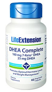 Product Cover Life Extension Dhea Complete (7-Keto Dhea 100 mg and Dhea 25 mg), 60 Vegetarian Capsules